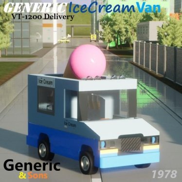 Мод "Generic Ice Cream Van" для Brick Rigs