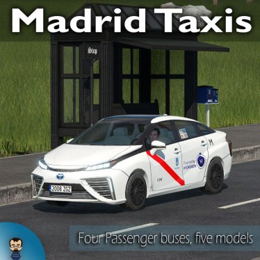 Мод «Madrid Taxis» для Transport Fever 2