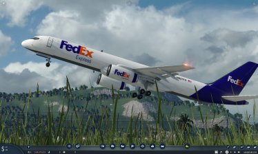 Мод «FedEx Boeing 757-200F» для Transport Fever 2