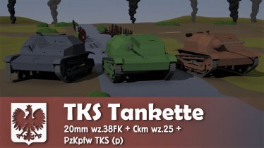 Мод «TKS tankette» для Ravenfield (Build 21)