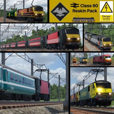 Мод «Class 90 Mega Reskin Pack» для Transport Fever 2