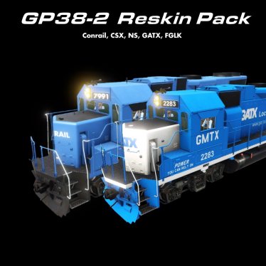 Мод «EMD GP38-2 Reskin Pack» для Transport Fever 2