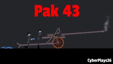 Мод "Pak 43 (German Anti-tank Gun)" для People Playground
