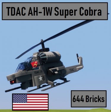 Мод "TDAC AH-1W Super Cobra" для Brick Rigs