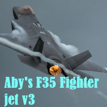 Мод "Aby's Realistic F35 Modern Fighter Jet v3" для People Playground