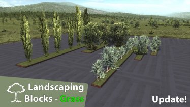 Мод "Landscaping Blocks - Grass" для Workers & Resources: Soviet Republic 2