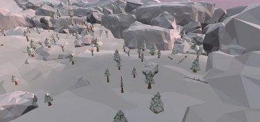 Карта «Low Poly Snow Basin» для Ravenfield (Build 20) 0