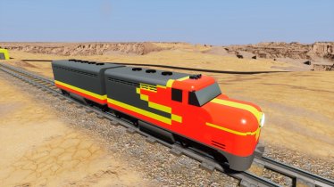 Мод "Low Poly Locomotive" для Brick Rigs 3