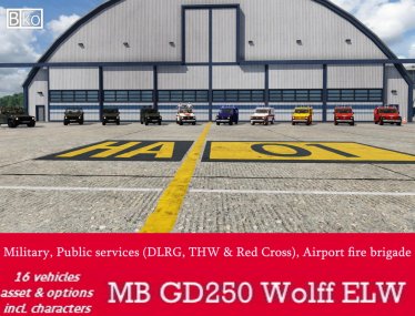 Мод "MB GD250 Wolff ELW" для Transport Fever 2 0