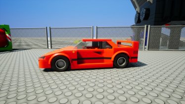 Мод "Ferrari F40" для Brick Rigs 1