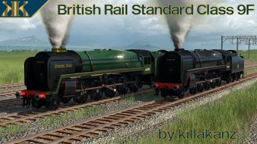 Мод «British Rail Standard Class 9F» для Transport Fever 2