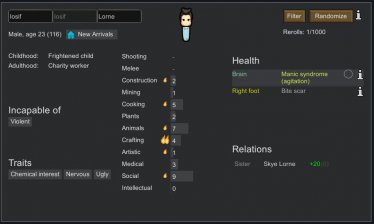 Мод «Diseases+» для Rimworld (v1.2) 0