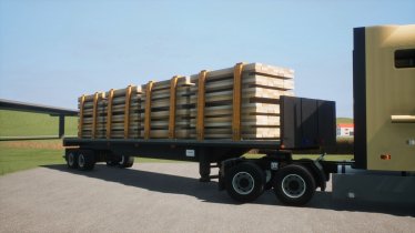 Мод "Trailer Flatbed 48 feet" для Brick Rigs 2