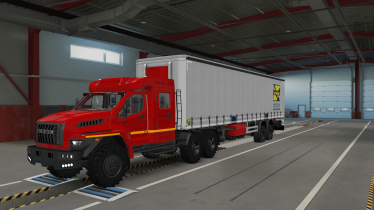Мод Off-road chassis for standard trailers версия 1.4 для Euro Truck Simulator 2 (v1.48.x, 1.49.x) 1