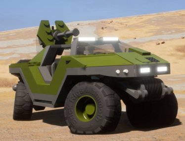 Мод "UNSC M12 Warthog LRV -Halo 3-" для Brick Rigs 1