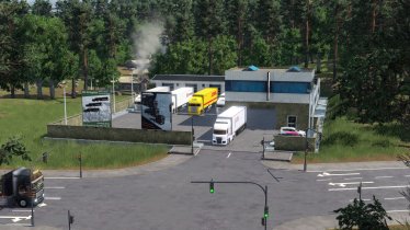 Мод «Modernes Lkw/Bus Depot» для Transport Fever 2 0