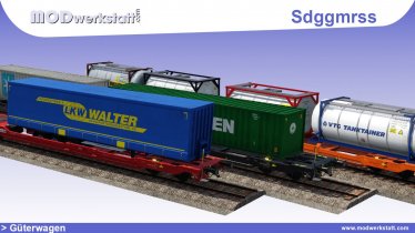 Мод «ARTICULATED POCKET WAGON Sdggmrss» для Transport Fever 2