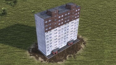 Мод "Prefabricated blocks of flats (7-11 storey)" для Workers & Resources: Soviet Republic 0