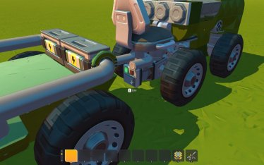 Мод "Vanilla Mini Piston Powered Tractor With Trailer" для Scrap Mechanic 3