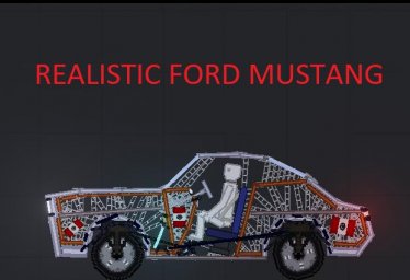 Мод "REALISTIC CAR/FORD MUSTANG" для People Playground