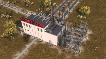 Мод "Gas (fuel) power plant" для Workers & Resources: Soviet Republic