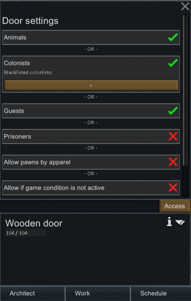 Мод «Locks 2 Lock Them Out» для Rimworld (v1.2) 1