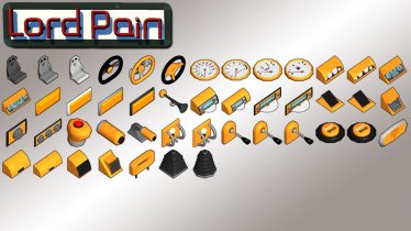 Мод "Car Interior Parts by Lord Pain" для Scrap Mechanic