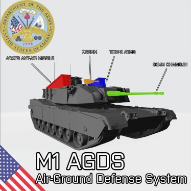 Мод «M1 AGDS» для Ravenfield (Build 25)