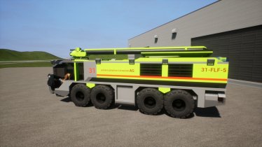 Мод "Airport Crash Tender Yellow" для Brick Rigs 1