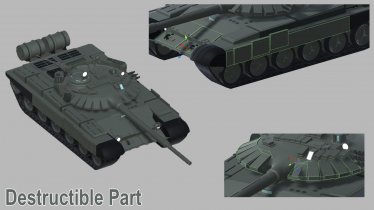 Мод «T-72B3 (WIP)» для Ravenfield (Build 20) 0