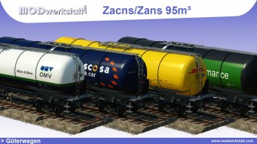 Мод «Tank wagon Zacns/Zans 95m³» для Transport Fever 2