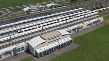 Мод "Dam Entrance Modules NL Modern" для Transport Fever 2 3