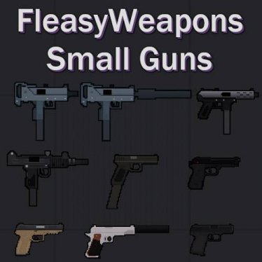 Мод "FleasyWeapons - Small Guns" для People Playground