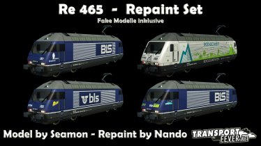 Мод «Re 465 Repaint Set» для Transport Fever 2