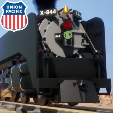 Мод "Union Pacific Living Legend FEF-3844" для Brick Rigs