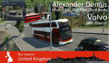 Мод «ADL Enviro400XLB with Volvo B8L» для Transport Fever 2