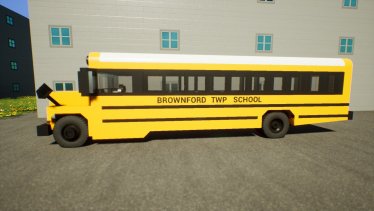 Мод "1975 GCM G-7 School Bus" для Brick Rigs 2