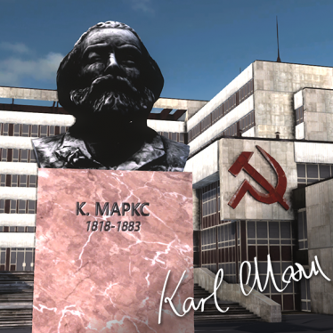 Мод "Karl Marx Statue" для Workers & Resources: Soviet Republic