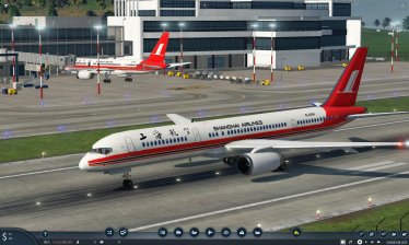 Мод «Shanghai Airlines Boeing 757-200 Pack» для Transport Fever 2 2