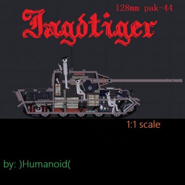 Мод "Jagdtiger" для People Playground