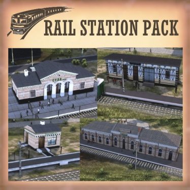 Мод "Rail station PACK" для Workers & Resources: Soviet Republic