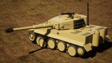 Мод "Panzerkampfwagen VI Tiger Ausfuhrung E Late Production" для Brick Rigs 2