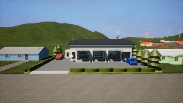 Мод "Multi Stall Automotive Workshop" для Brick Rigs 3