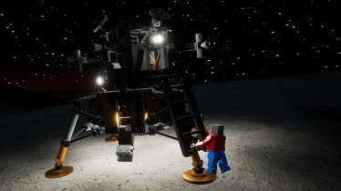 Мод "NASA Apollo 11 Lunar Lander - Flyable" для Brick Rigs 1