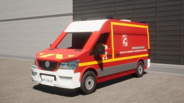 Мод "Mercedes-Benz Sprinter VSAV -ambulance-" для Brick Rigs 3