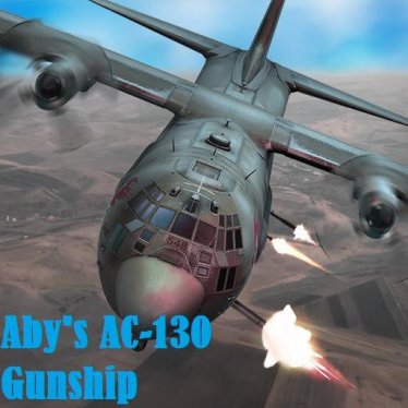 Мод "Aby's Realistic AC-130 Gunship" для People Playground