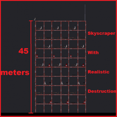 Мод "Skyscraper With Realistic Destruction v7" для People Playground