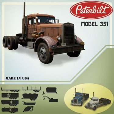 Мод "PETERBILT-351" для Workers & Resources: Soviet Republic