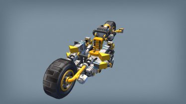 Мод "Self-Balancing Survival Motorcycle" для Scrap Mechanic