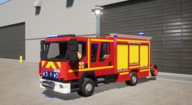 Мод "Renault Truck D FPT-SR -fire truck-" для Brick Rigs 1